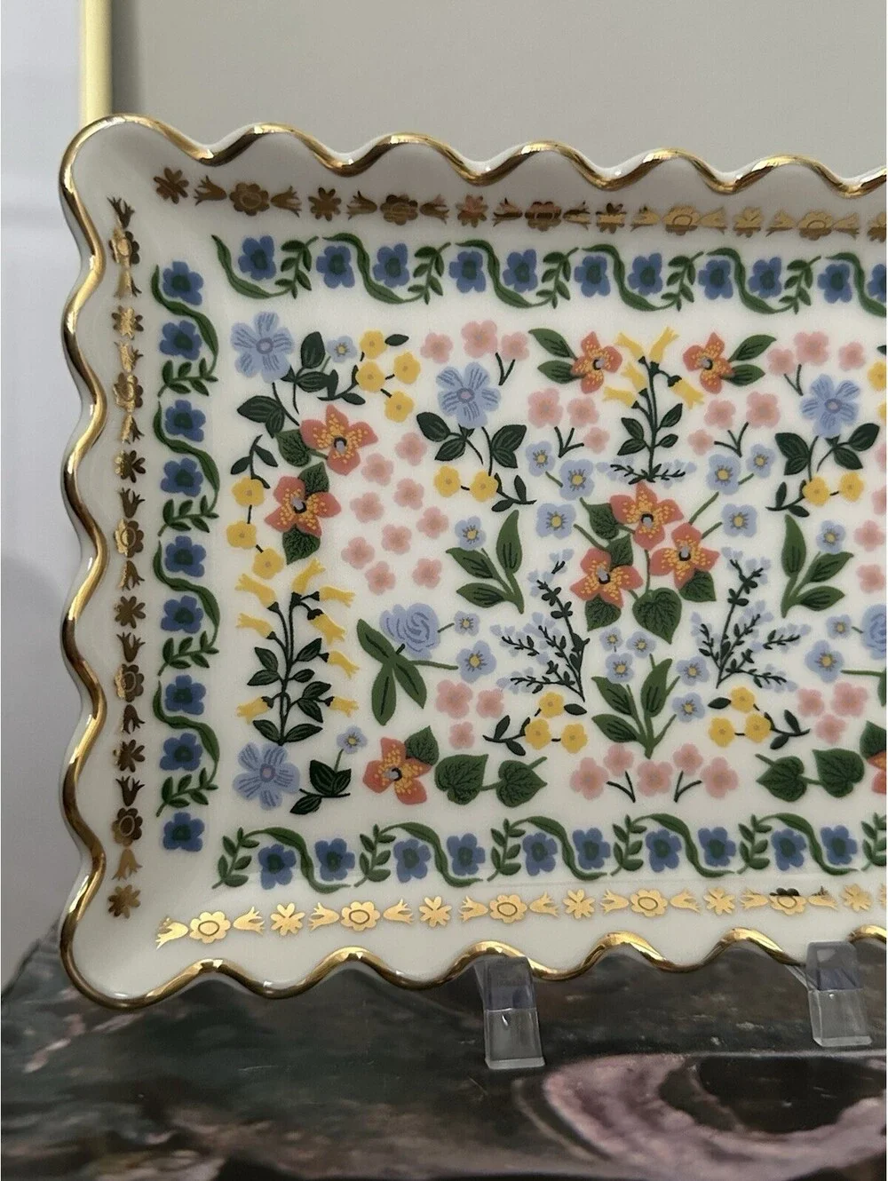 Rifle Paper Company Wildwood Catch All Tray Jewerly Trinket Dish